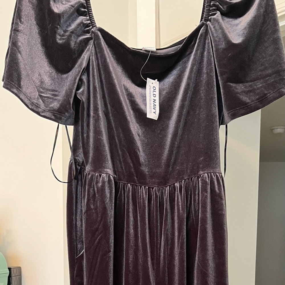 Flutter-Sleeve Velvet Jumpsuit (with pockets!)